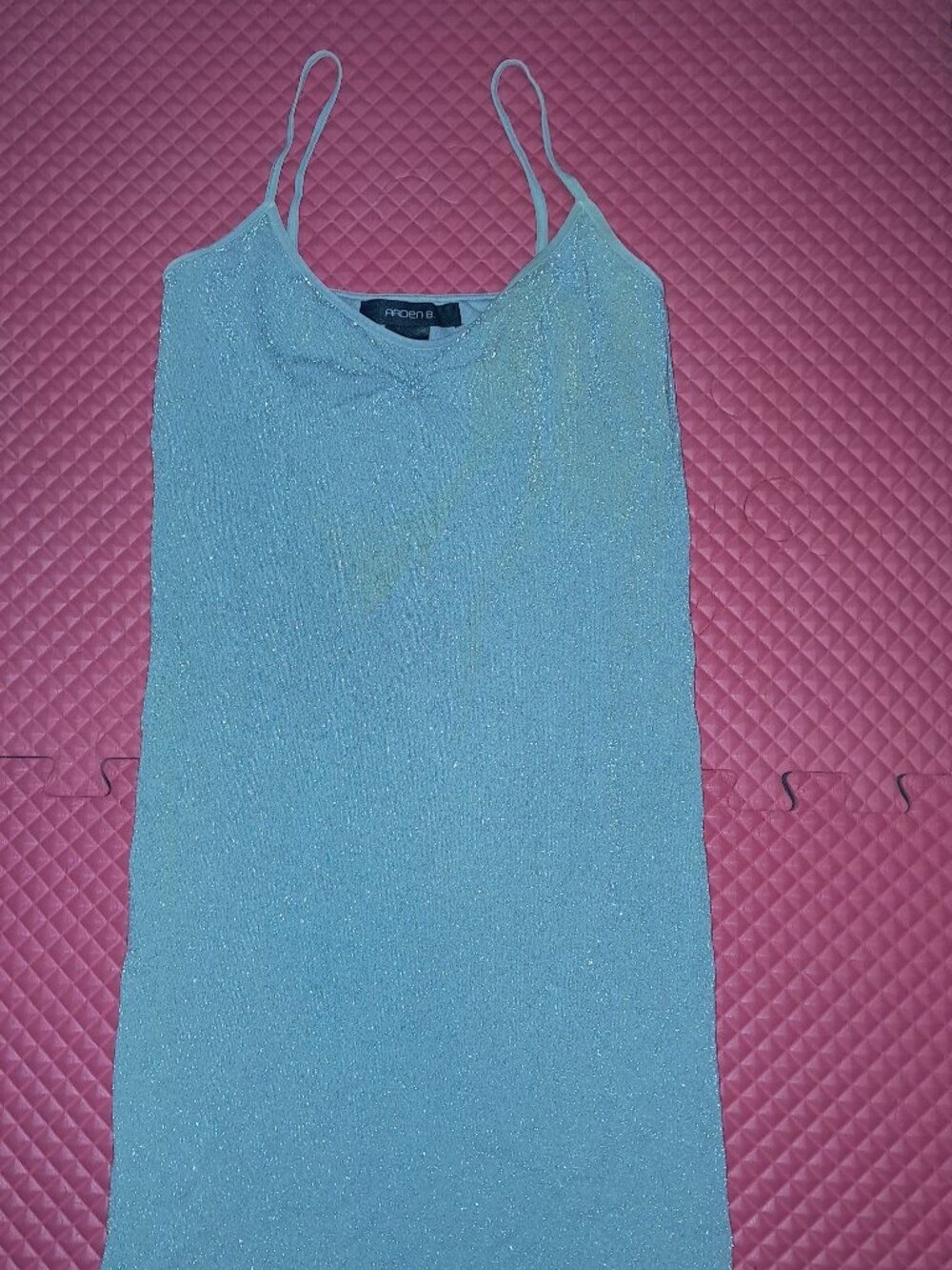 NEW Arden B Sexy Hot Mini Sparkly Bodycon Strap Dress 4 Way Stretch Built In Bra